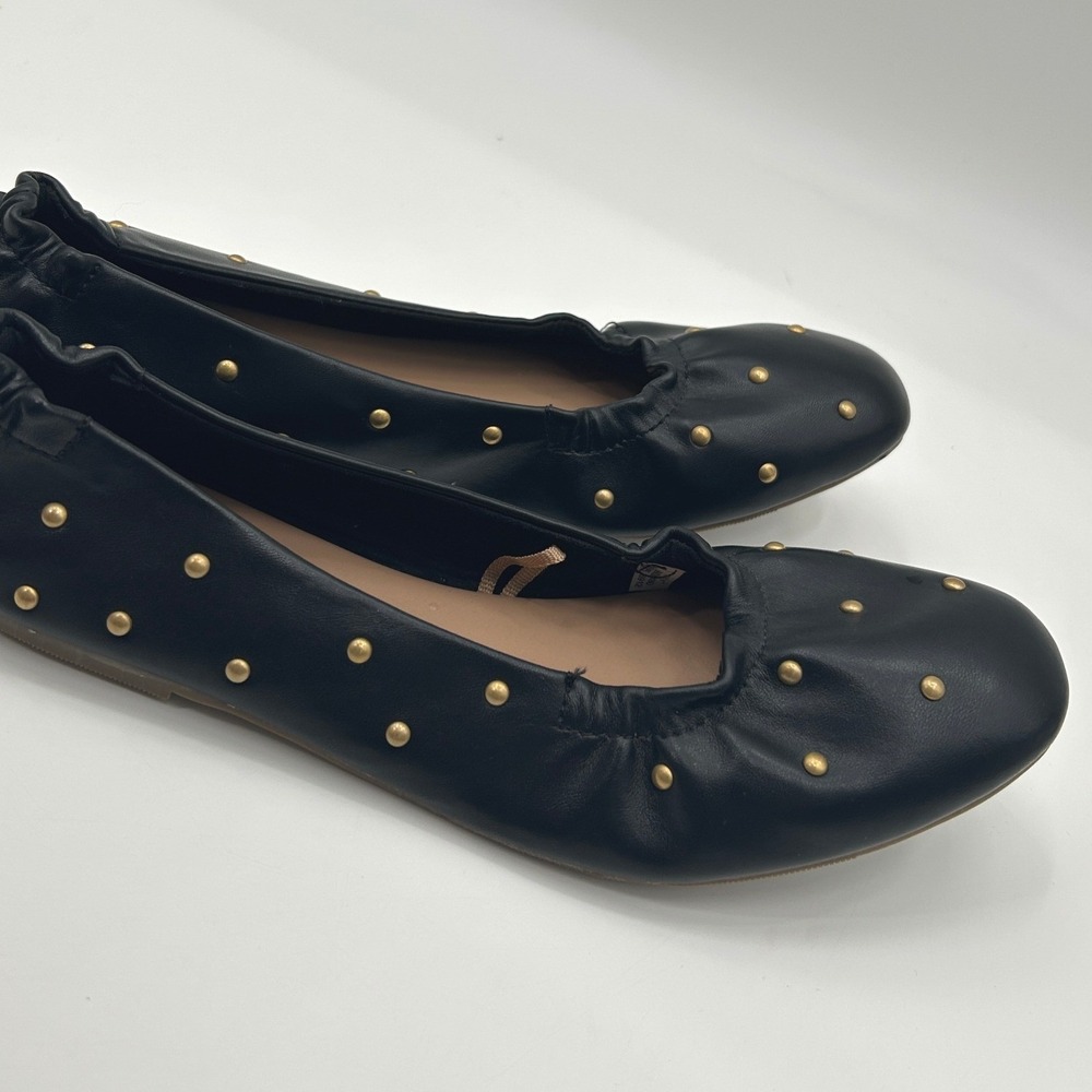 American Eagle Black Studded Ballet Flats Womens Size 8 Slip On Indie Sleeze - Picture 6 of 7